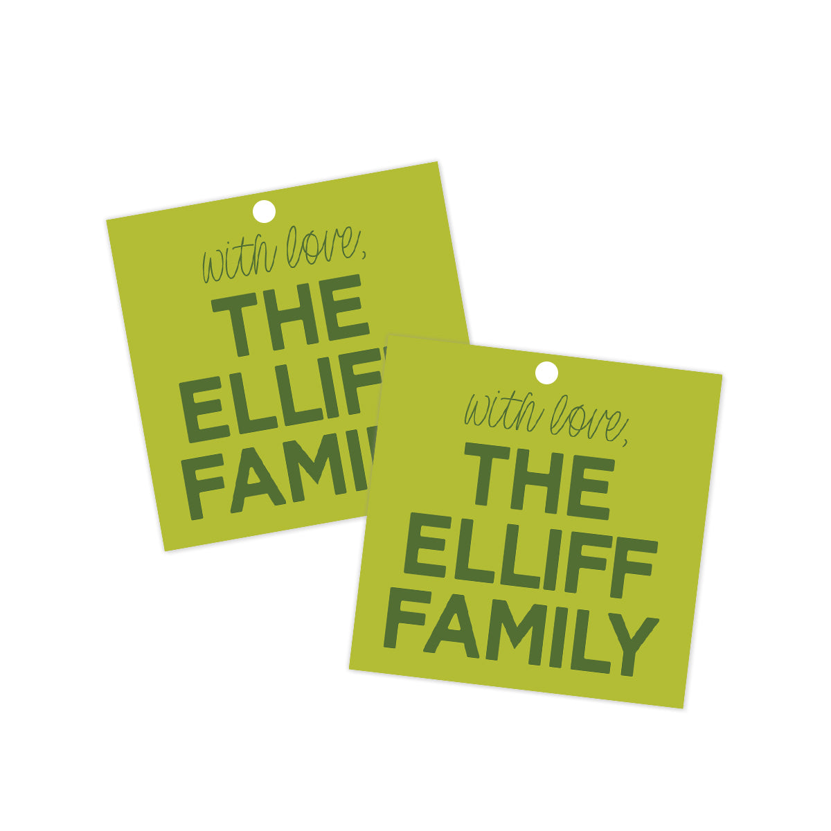 With Love, Family Everyday Gift Tag