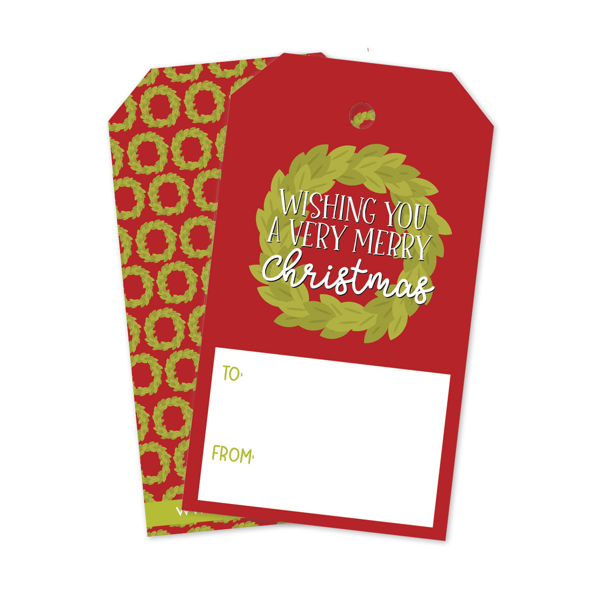 Christmas Wreath Gift Tags