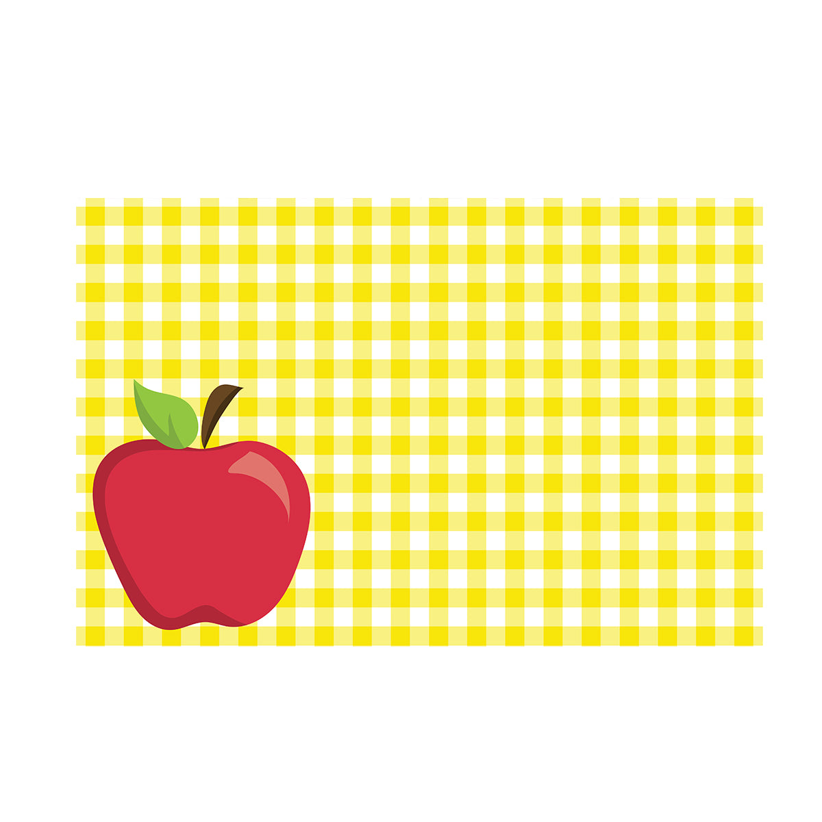 Yellow Gingham Party Placemat